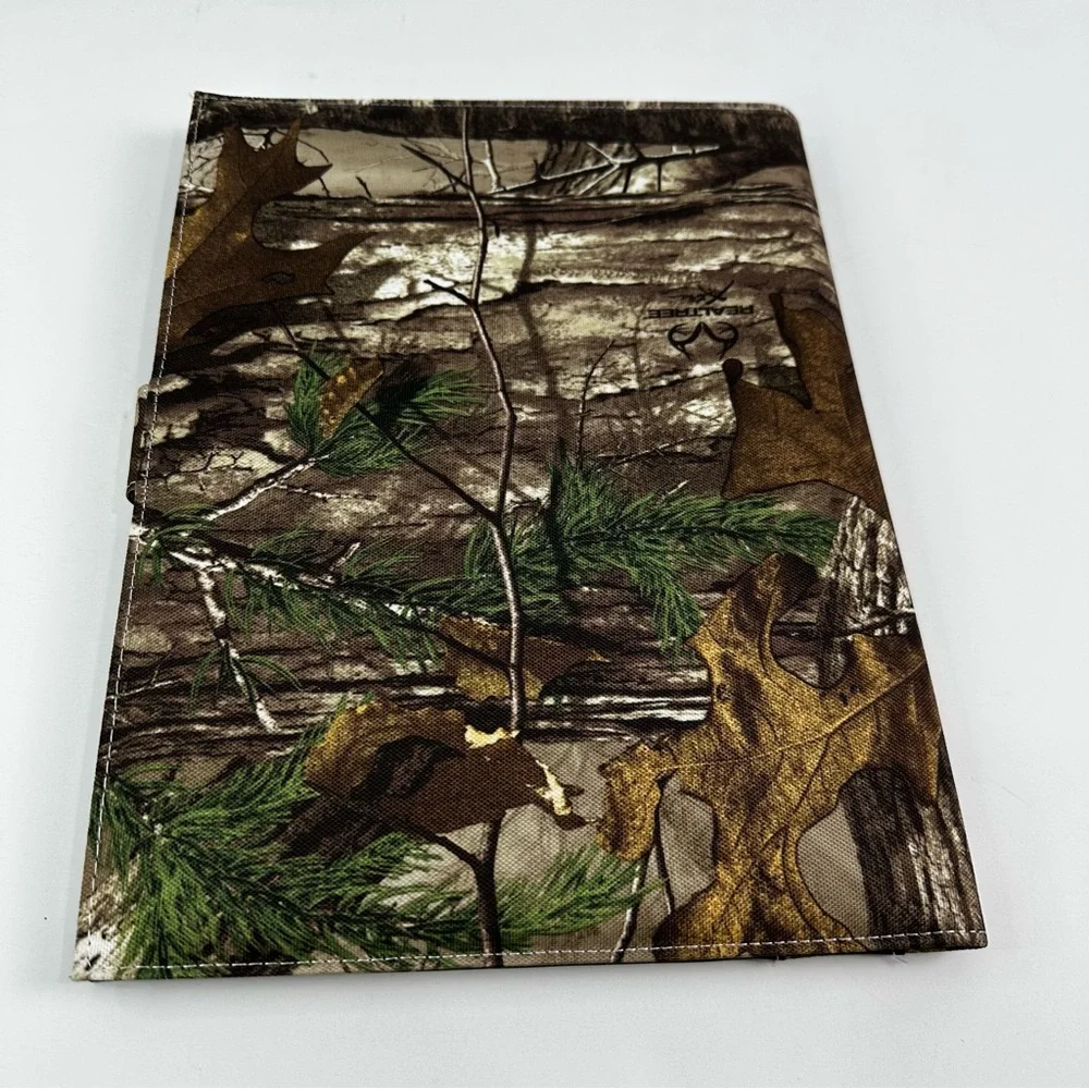 Realtree Black, Brown Camo Padfolio with Legal Pad with Tab & Slip in Closure